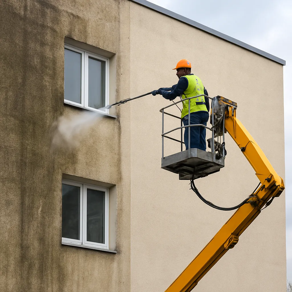 Czyszczenie elewacji Lublin – jak skutecznie usunąć brud, glony i osady?