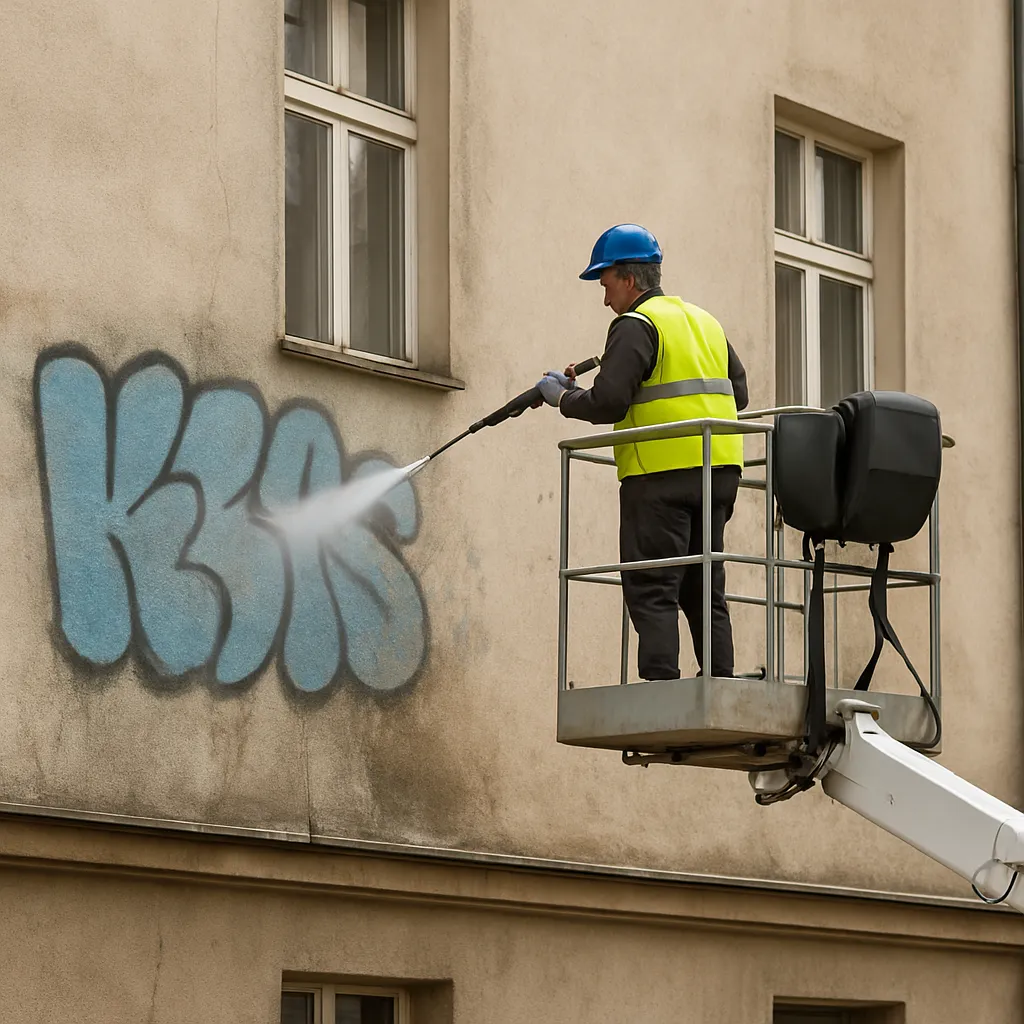 Usuwanie graffiti ze ścian Lublin – skuteczne metody czyszczenia elewacji