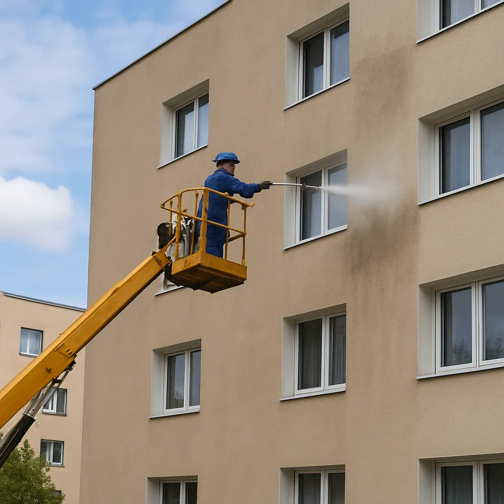 Mycie ścian zewnętrznych Lublin – sposób na estetyczny wygląd nieruchomości