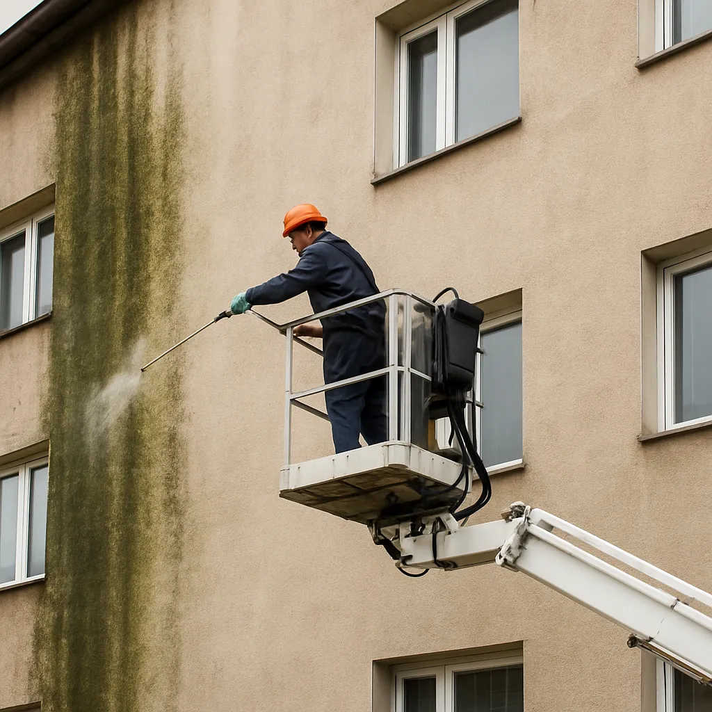 Usuwanie mchu z elewacji Lublin – skuteczne rozwiązania dla domów i firm