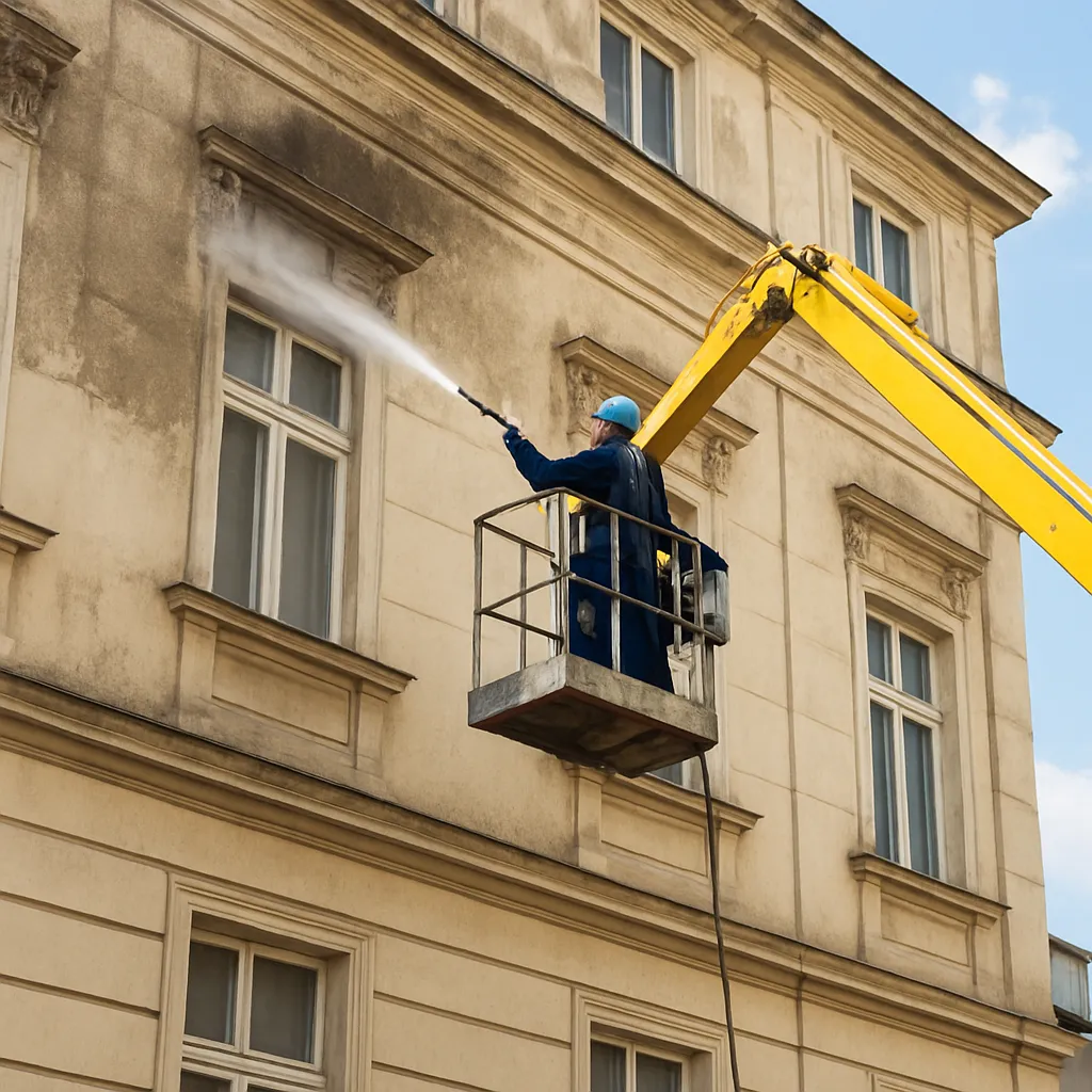 Czyszczenie zabrudzeń atmosferycznych Lublin – jak odświeżyć fasadę budynku?